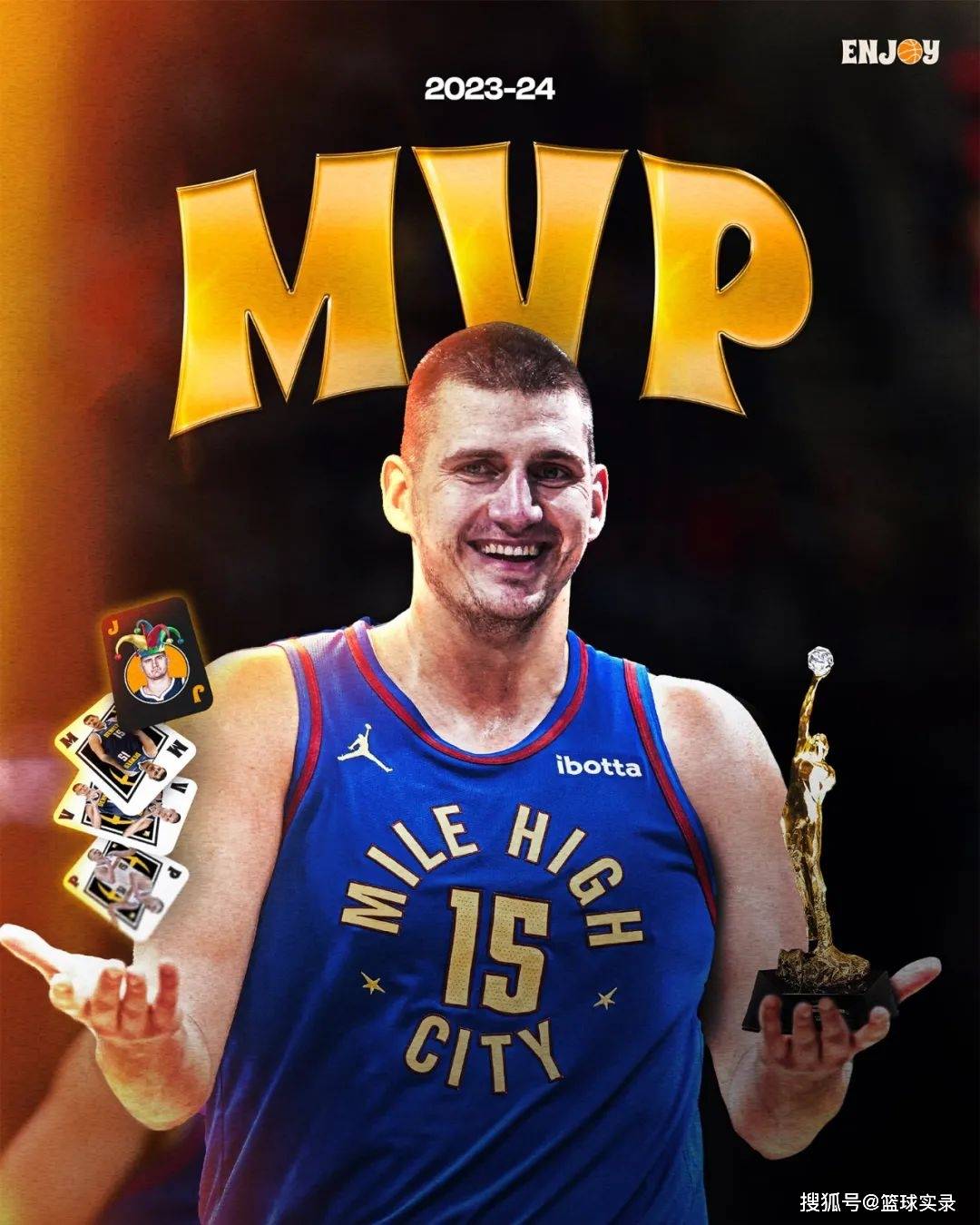 NBA公布最新MVP排行榜：约基奇领跑