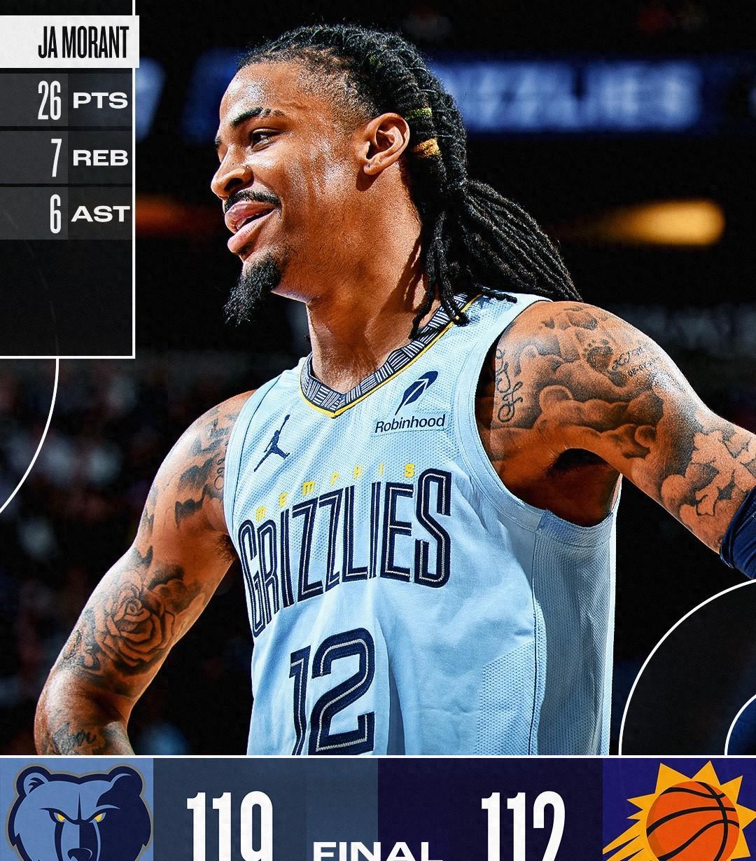 关于莫兰特季后赛50分！灰熊抢七胜森林狼的信息